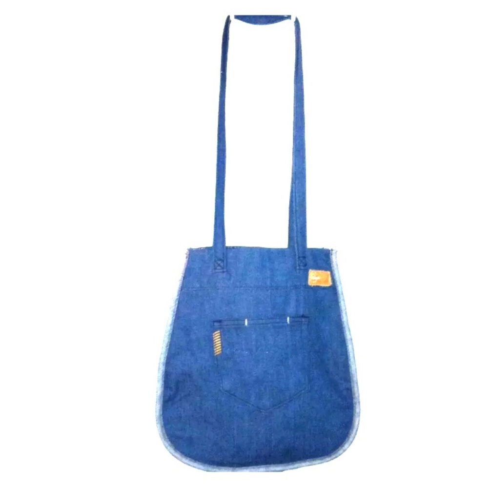 PAIGE Denim Purse Shoulder Bag Jeans Boho Chic HTF